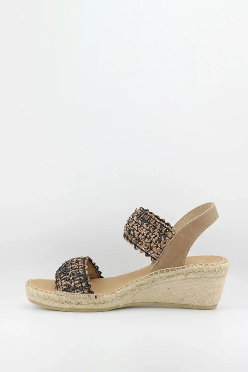 Juncal Aguirre Woven Strap Wedge Sandal